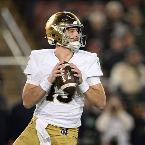 Notre Dame, led by quarterback CJ Carr, have the highest win total in the country.