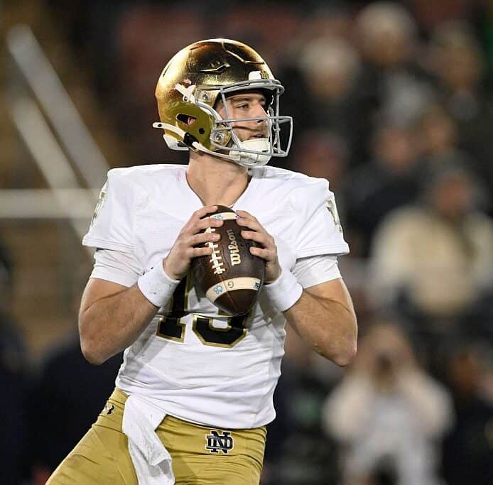 Notre Dame, led by quarterback CJ Carr, have the highest win total in the country.