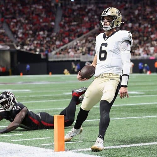 Tyler Shough should lead an improved Saints offense in 2026.