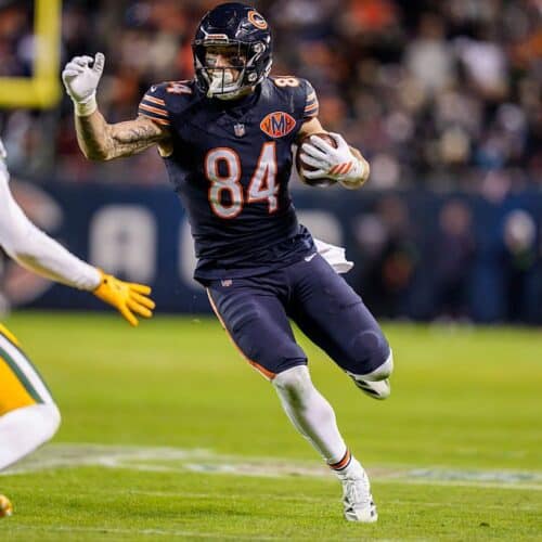 Why Colston Loveland will go over his receiving totals in 2026.