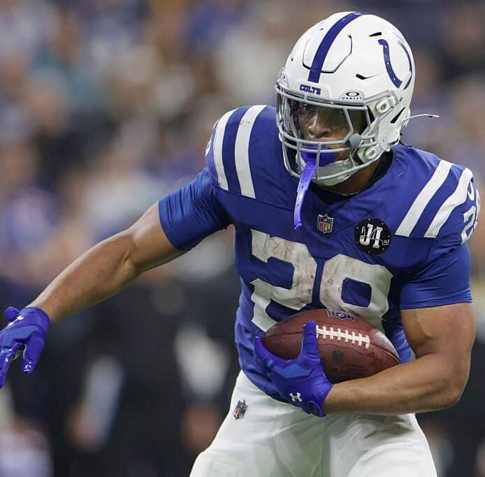 Why Jonathan Taylor will go under his rushing total in 2026.
