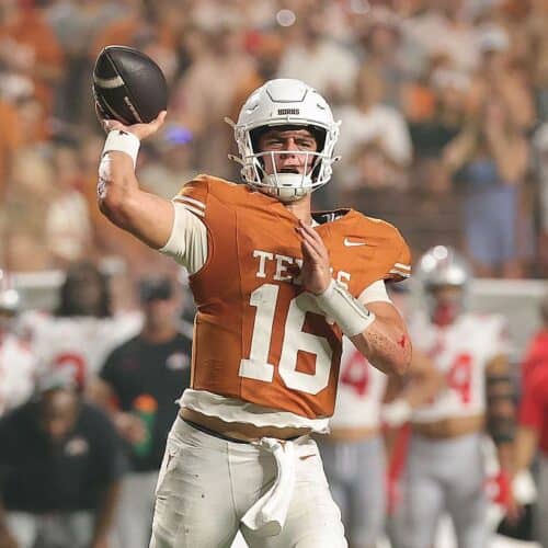 Can Arch Manning lead Texas to a conference victory on the road?