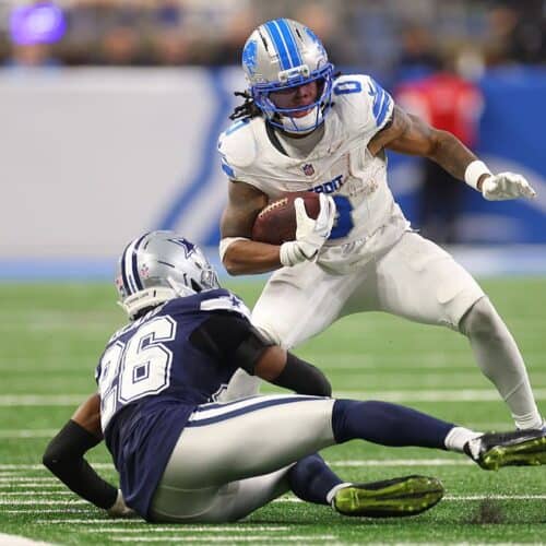 Weekly player props for top NFL player like Jahmyr Gibbs