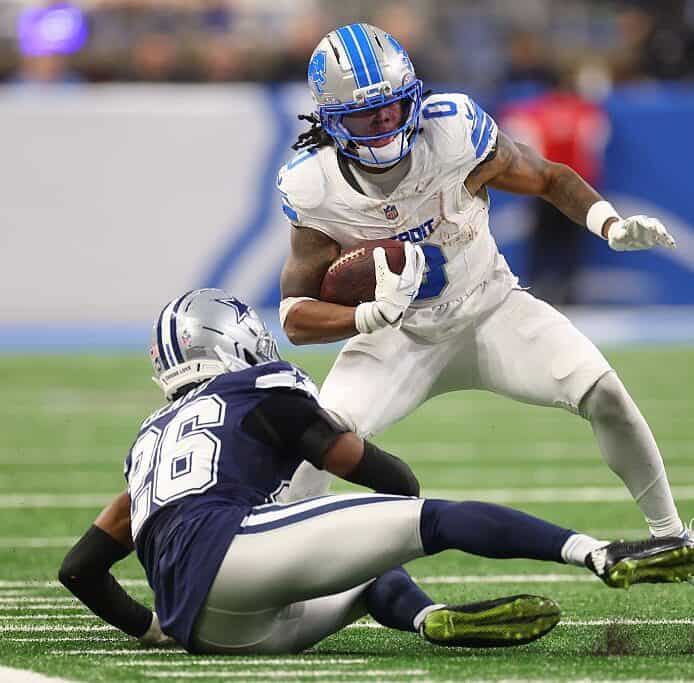 Weekly player props for top NFL player like Jahmyr Gibbs