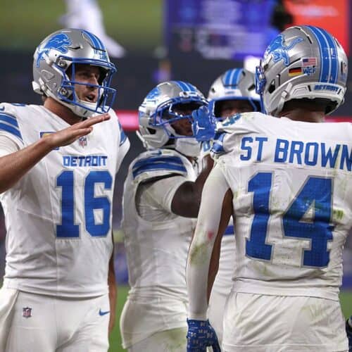 Expect Jared Goff and Amon-Ra St. Brown to have success this week against the Jets.