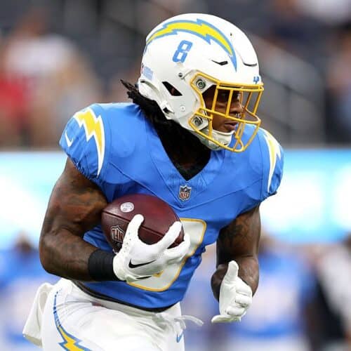 Omarion Hampton is a great DFS play in Week 1.