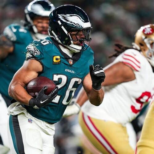 Why Saquon Barkley can lead the league in rushing yards in 2026.