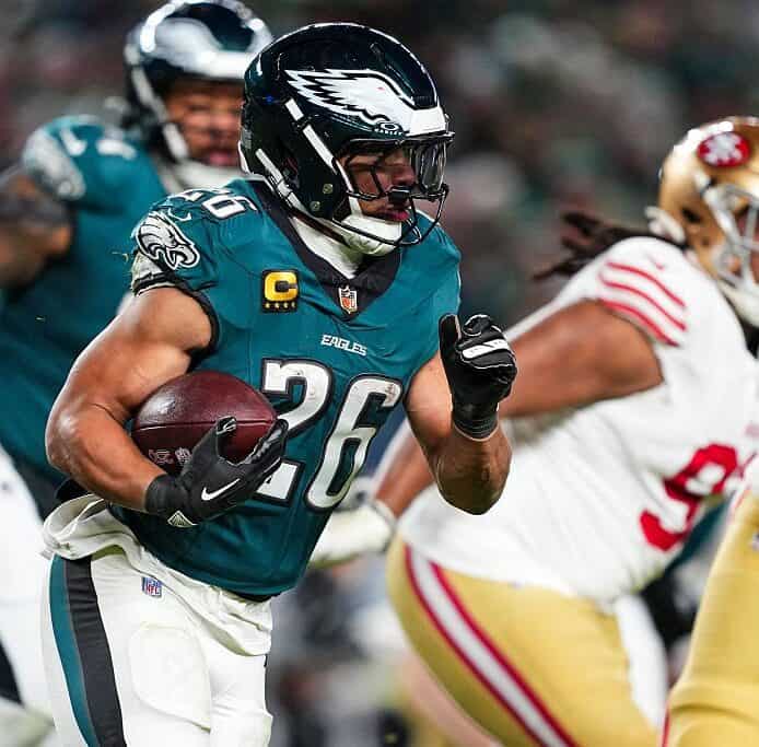 Why Saquon Barkley can lead the league in rushing yards in 2026.