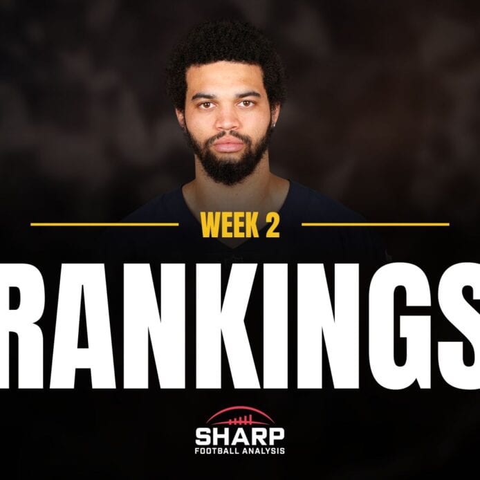 Week 2 fantasy Football Rankings