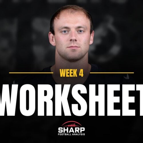 Week 4 Fantasy Football Worksheet