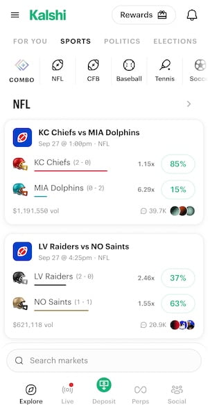 Kalshi NFL trading