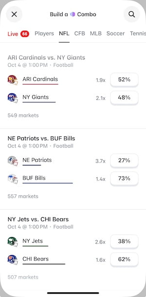 Polymarket NFL prediction markets