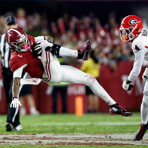 Alabama WR Ryan Coleman-Williams will try to help Alabama bounce back in Week 7.