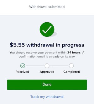 Real FanDuel withdrawal