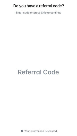 Polymarket referral code enter during sign up